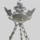 Suspension basin in glass paste Art Deco 1 Fire Sousman Lille with floral motifs