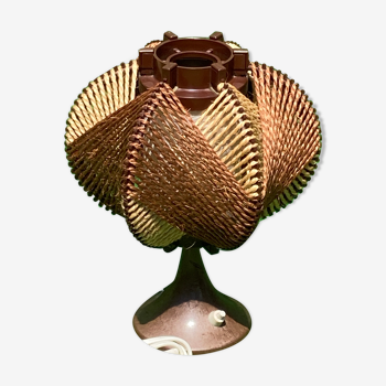 Lampe de table à corde sabi Wabi, Allemagne des années 1970