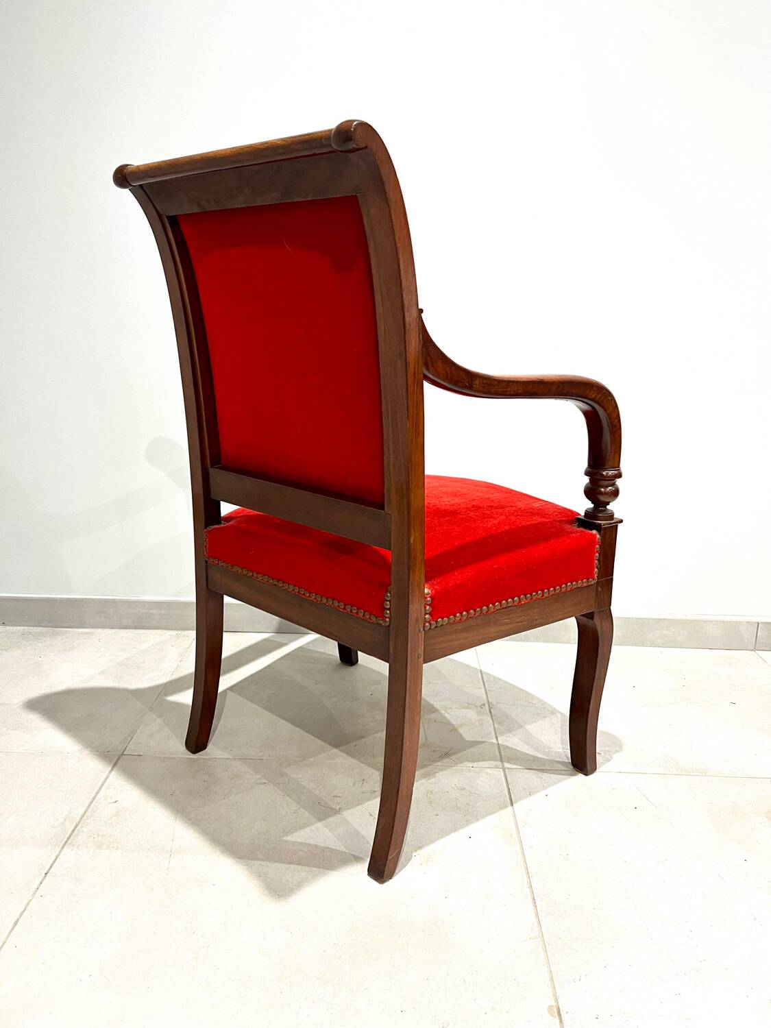 Restoration period armchair with cross