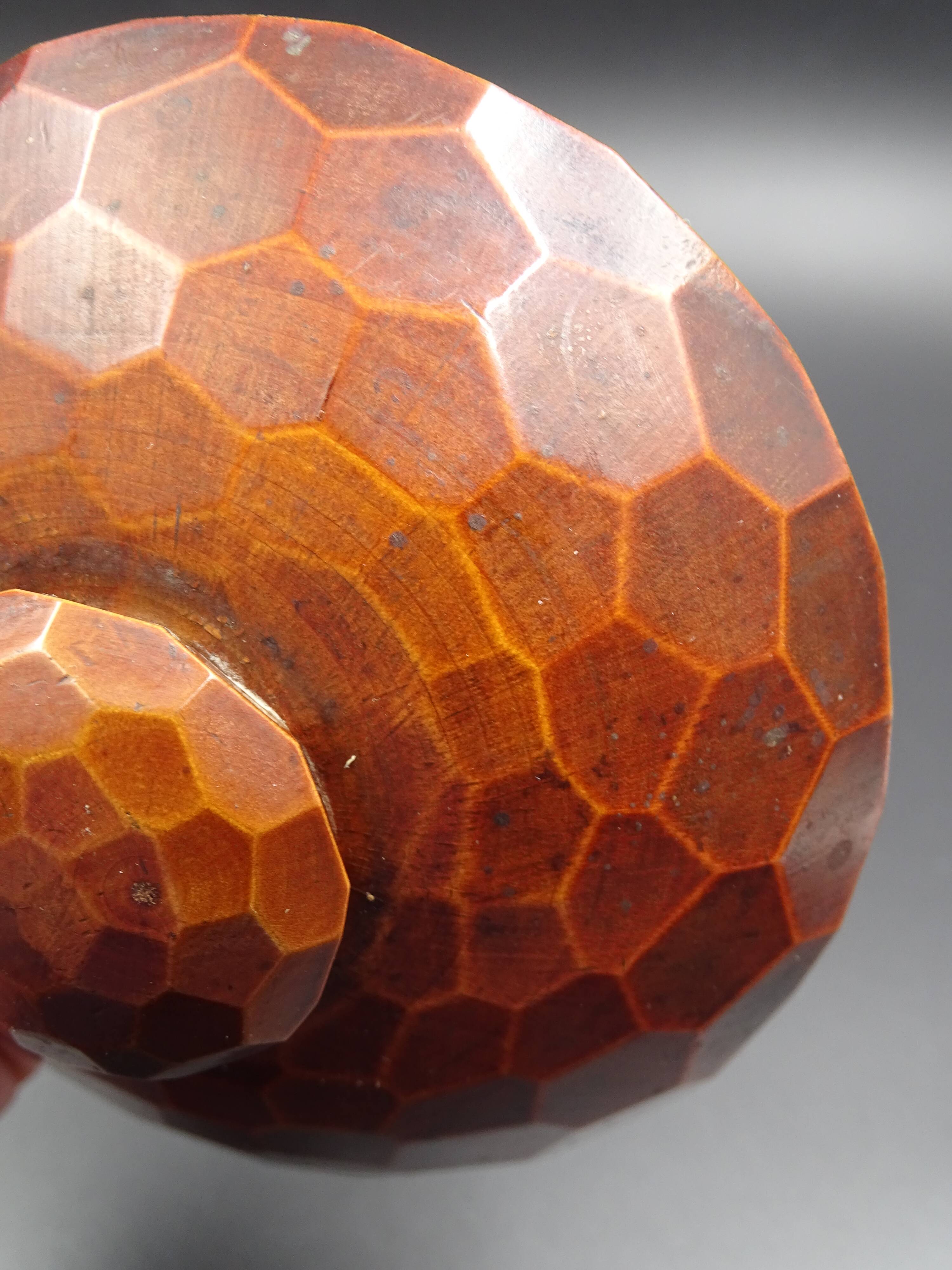 Wooden box- Decoration of cut sides - circa 1950