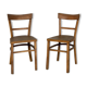 Paire de chaises bistrot troquet Fischel 1950