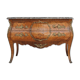 Commode de style Louis XV marbre brèche bronze doré XIXème