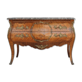 Commode de style Louis XV marbre brèche bronze doré XIXème