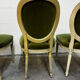 4 studded Louis XVI medallion chairs