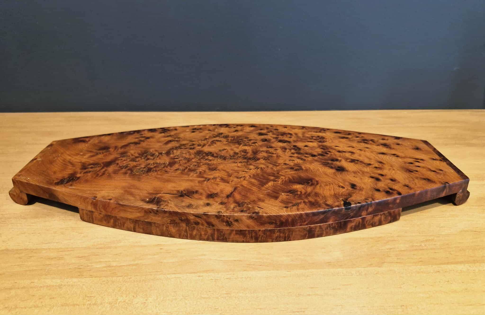 Office organiser / Wooden thuya catchall