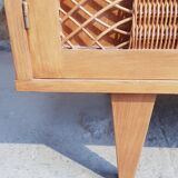 Rattan cabinet cabinet