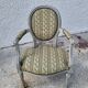 Louis XVI medallion armchair grey n°16