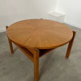 Old coffee table wood design 60s Italy vintage