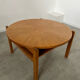 Ancienne table basse bois design années 60 Italy vintage