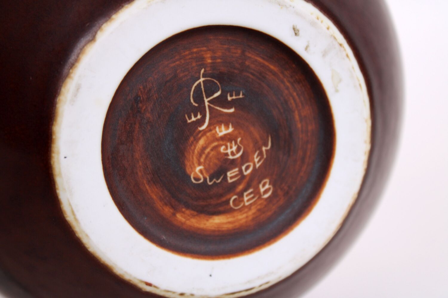 Ceramic "CEB" Vase by Carl Harry Ståhlhane for Rörstrand, Sweden 1960s