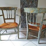 Straw lounge chairs