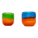 Set of 2 vintage German coloured glass bowls by Eisch.