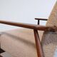 Fauteuil Henryk Lis Mid Century 1960 en Boucle Beige