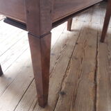 Solid walnut kneading table old XIX°
