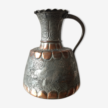 Islamic art copper ewer antique candleholder