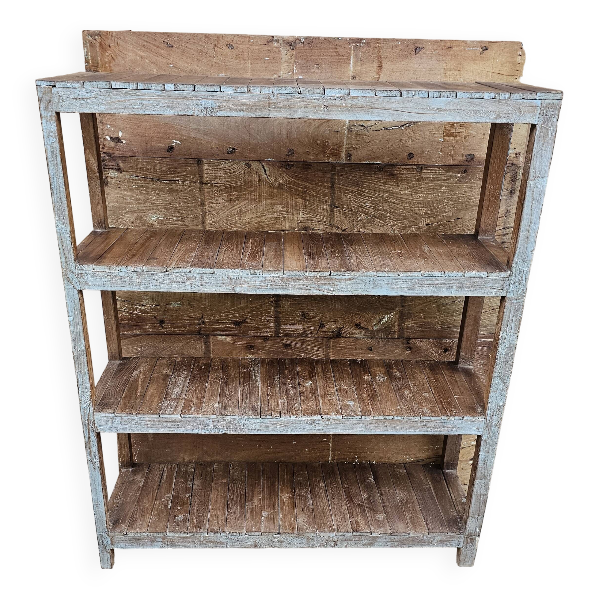 Old rack - workshop shelf in Burmese teak
