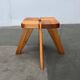 Mid-century modern Apila stool in pine attributed to Rauni Peippo, Finland, 1960s.