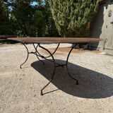 Handcrafted wrought iron garden table 250 cm