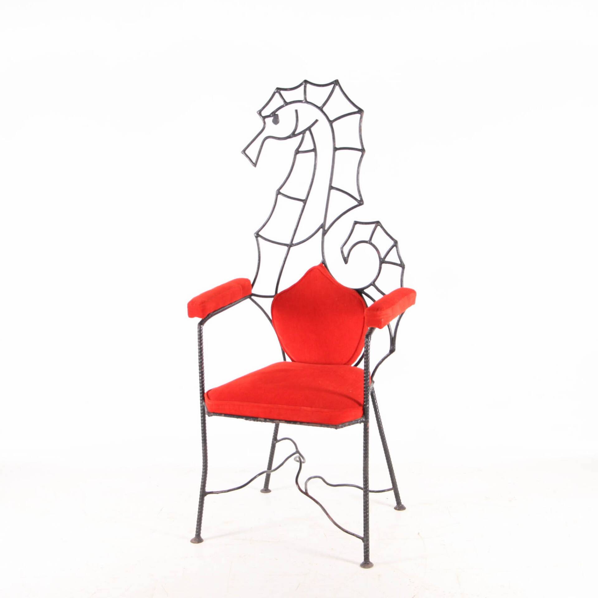 Fauteuil en fer « hippocampe »