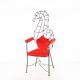 Fauteuil en fer « hippocampe »