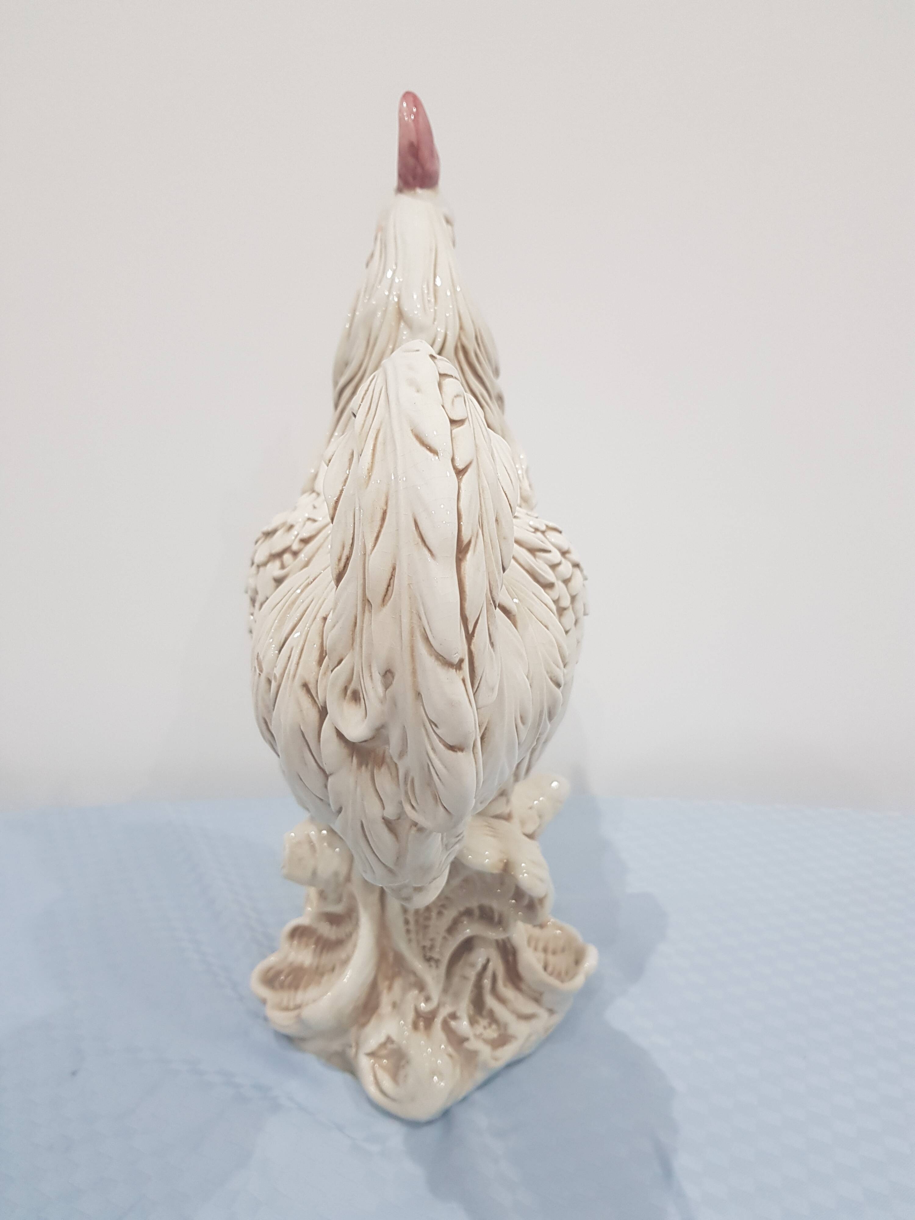 A colorful figurine of a Rooster, Made in Italy