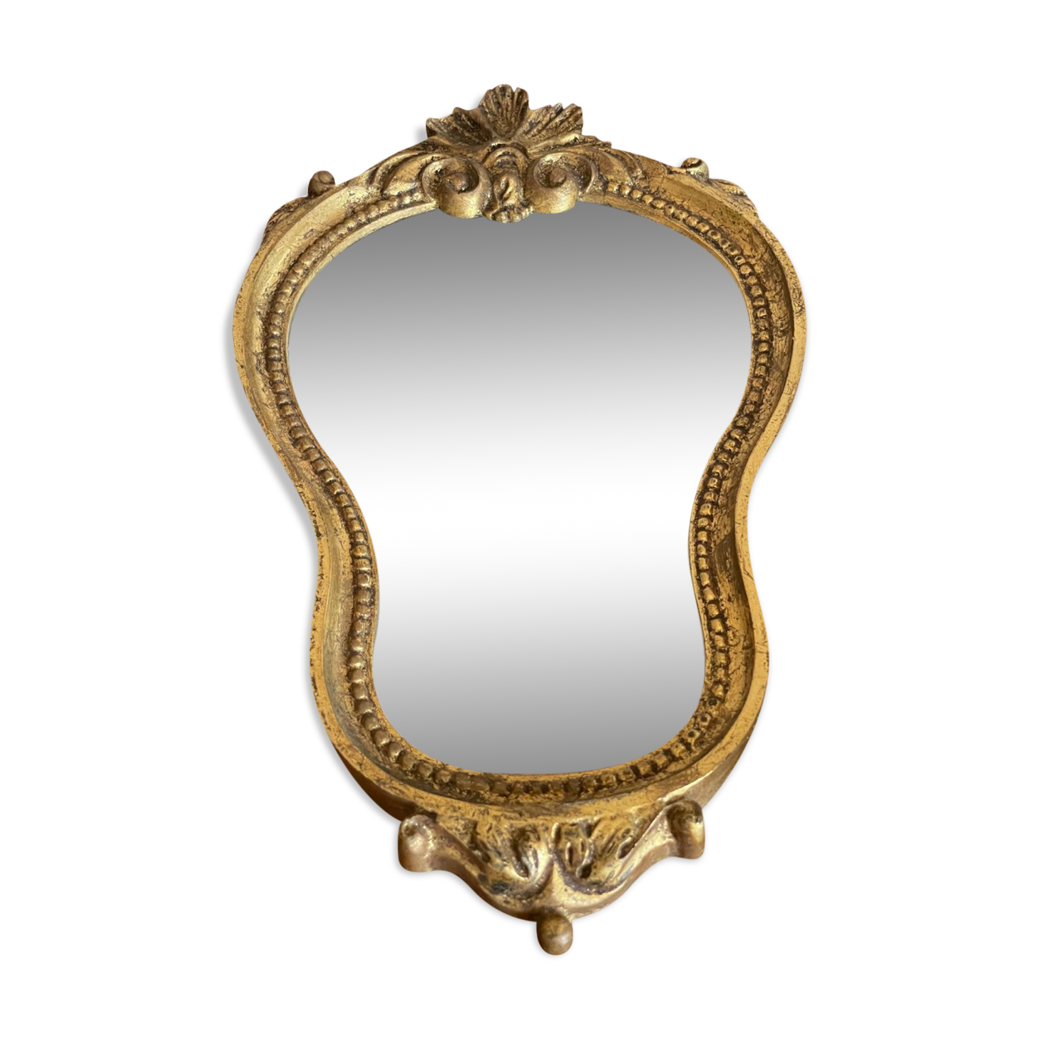 Wooden mirror 34x19cm