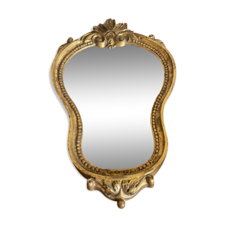 Wooden mirror 34x19cm