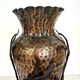 Copper Vase with Wrought Iron Snake and Leaves attr. to Alessandro Mazzucot