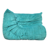 Michel Ducaroy — Togo corner sofa in turquoise Alcantara, Ligne Roset