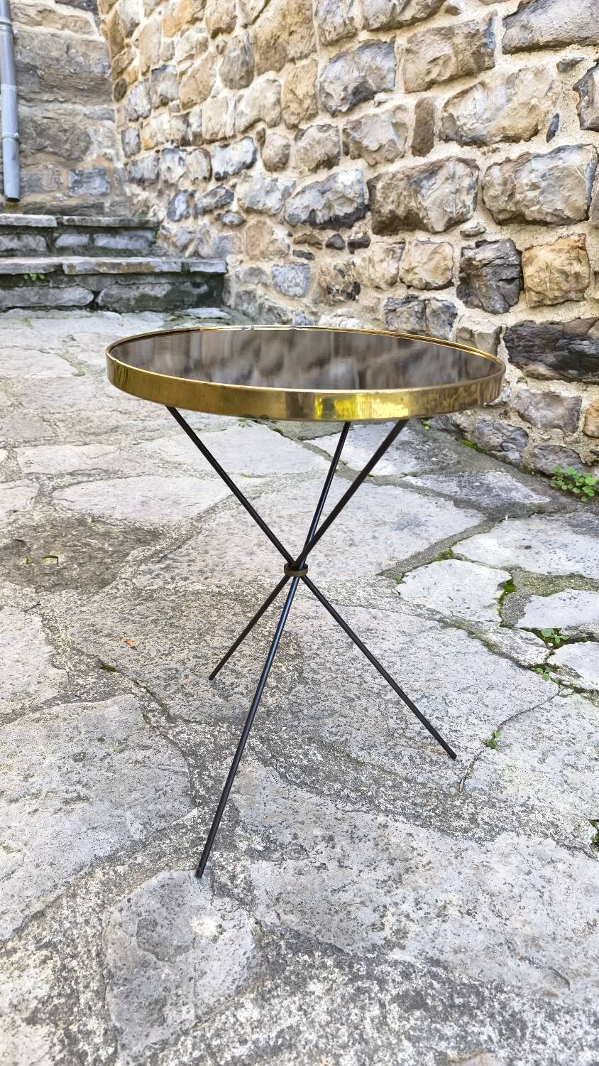 Tripod side table by Mechanical Mirror Works Inc 1950