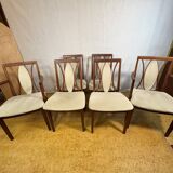 Set of 6 Mid-Century Retro Vintage Teak Dining Chairs by GPlan, 1970
