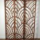 Bamboo and rattan screen