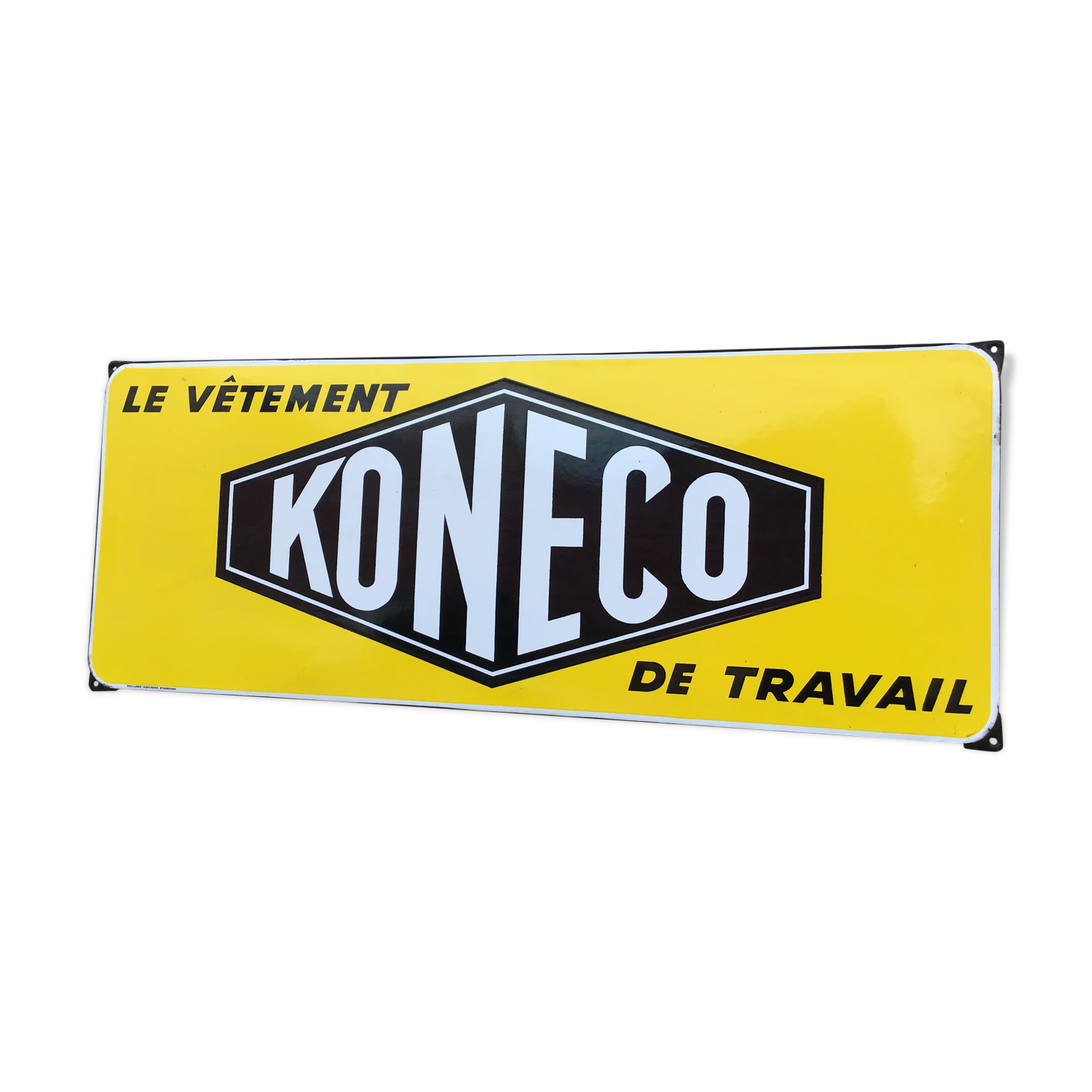 Strasbourg Alsatian enamelled enamel plate