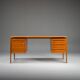 Mid-century modern teak freestanding desk from GV Møbler, 1960s