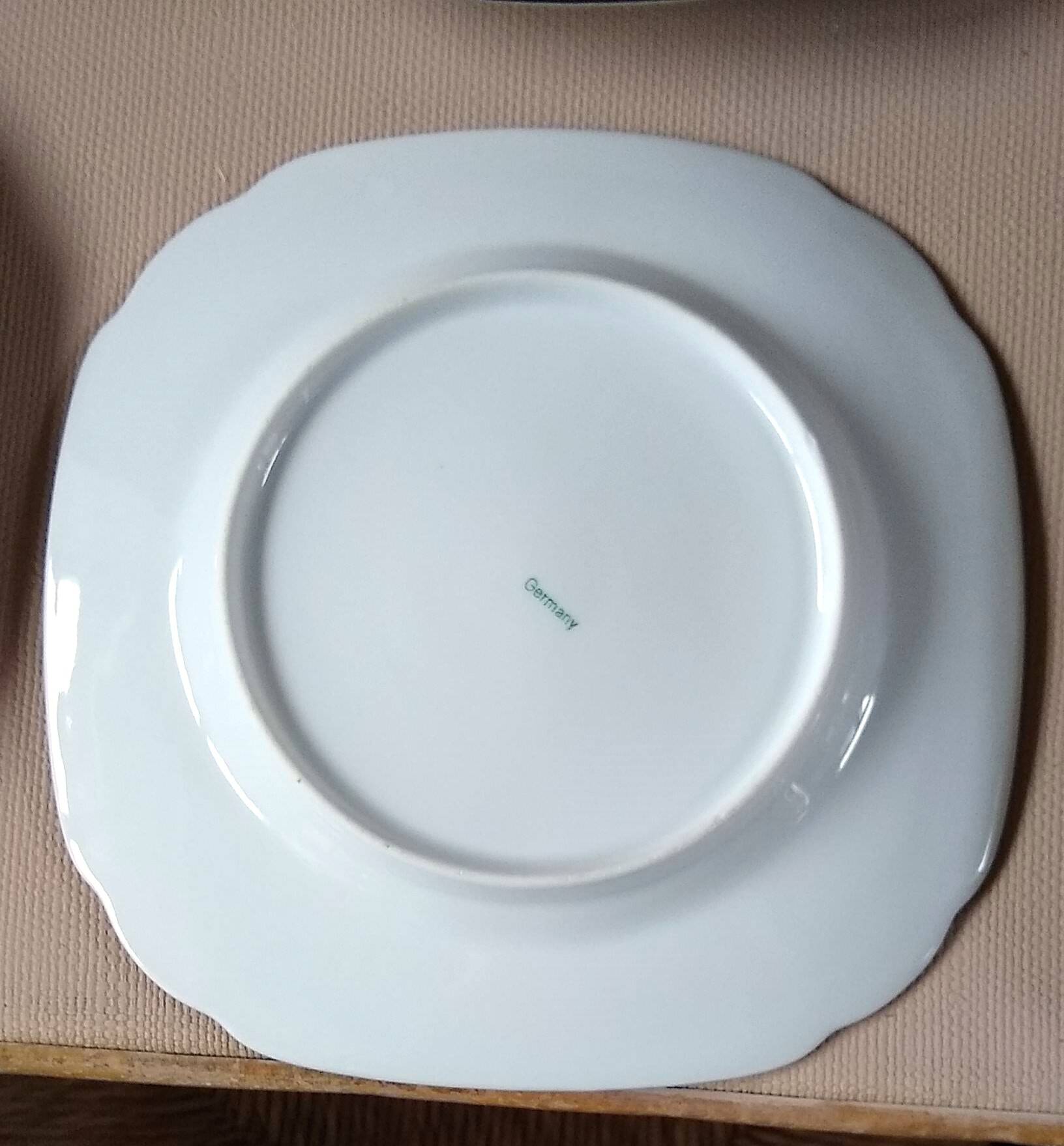 Vintage Iridescent Orange Tea and Dessert Set