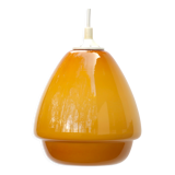 Mustard yellow opaline pendant light, 70s