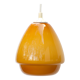 Suspension opaline jaune moutarde, années 70