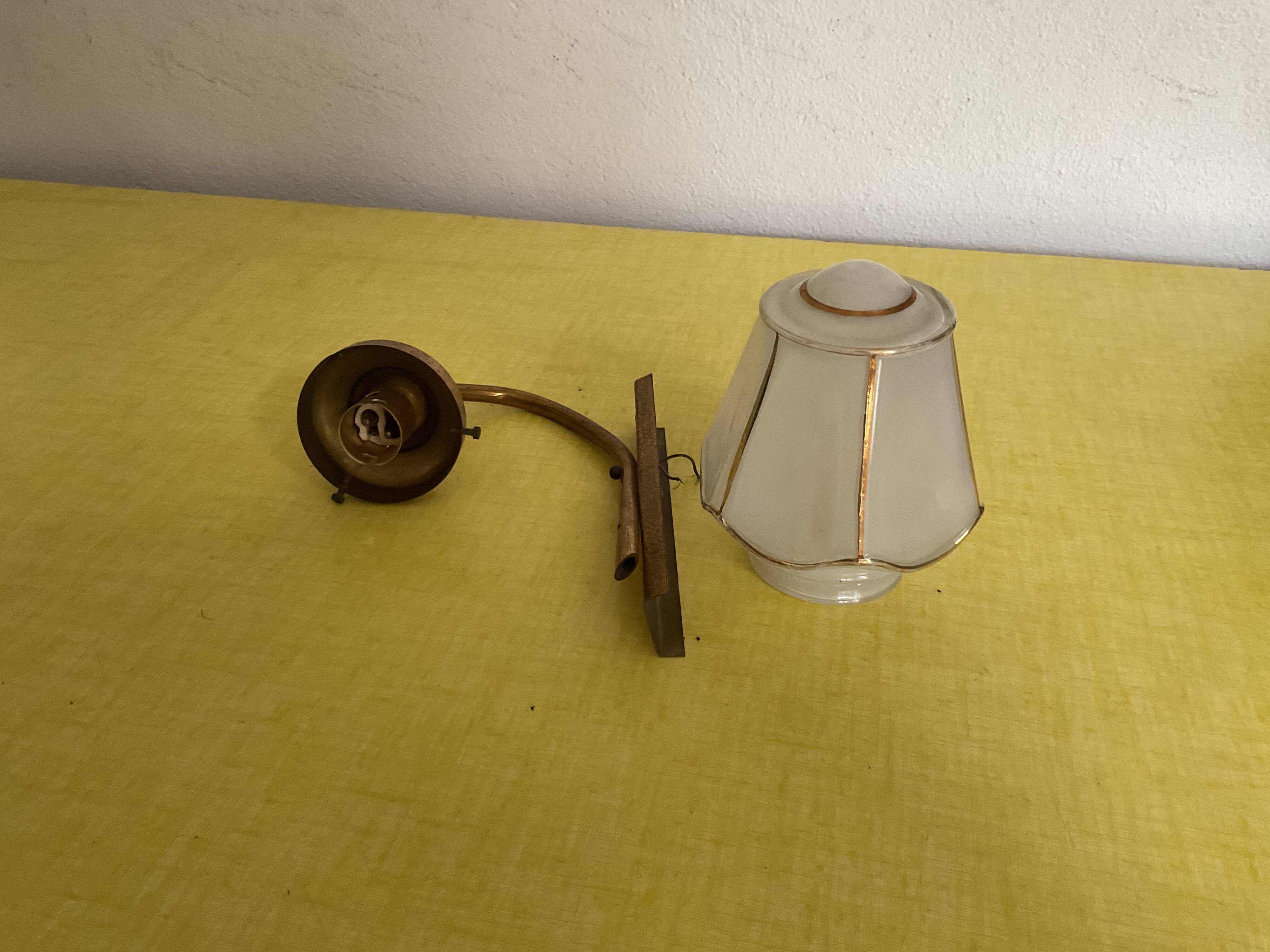 Bronze Art Deco wall light