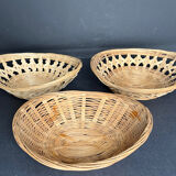 3 wicker baskets