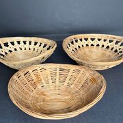 3 wicker baskets