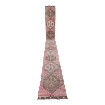 Tapis de couloir turc vintage