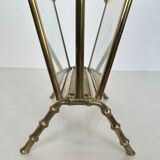 Bronze and brass faux-bamboo magazine rack by the Baguès house.