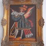 Peinture à l'huile d'ange de l'école de Cuzco du XXe siècle
