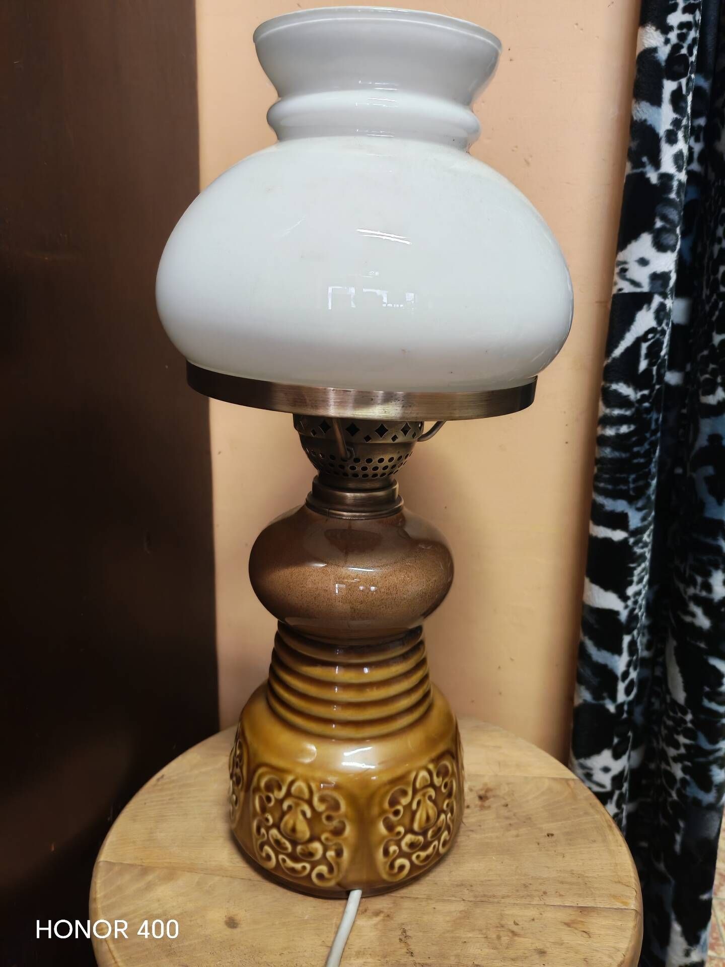 Mirostowice table lamp PRL Poland by Adam Sadulski 1970