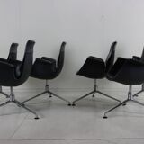 Set of six Preben Fabricius and Jørgen Kastholm conference / dining chairs
