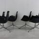 Set of six Preben Fabricius and Jørgen Kastholm conference / dining chairs