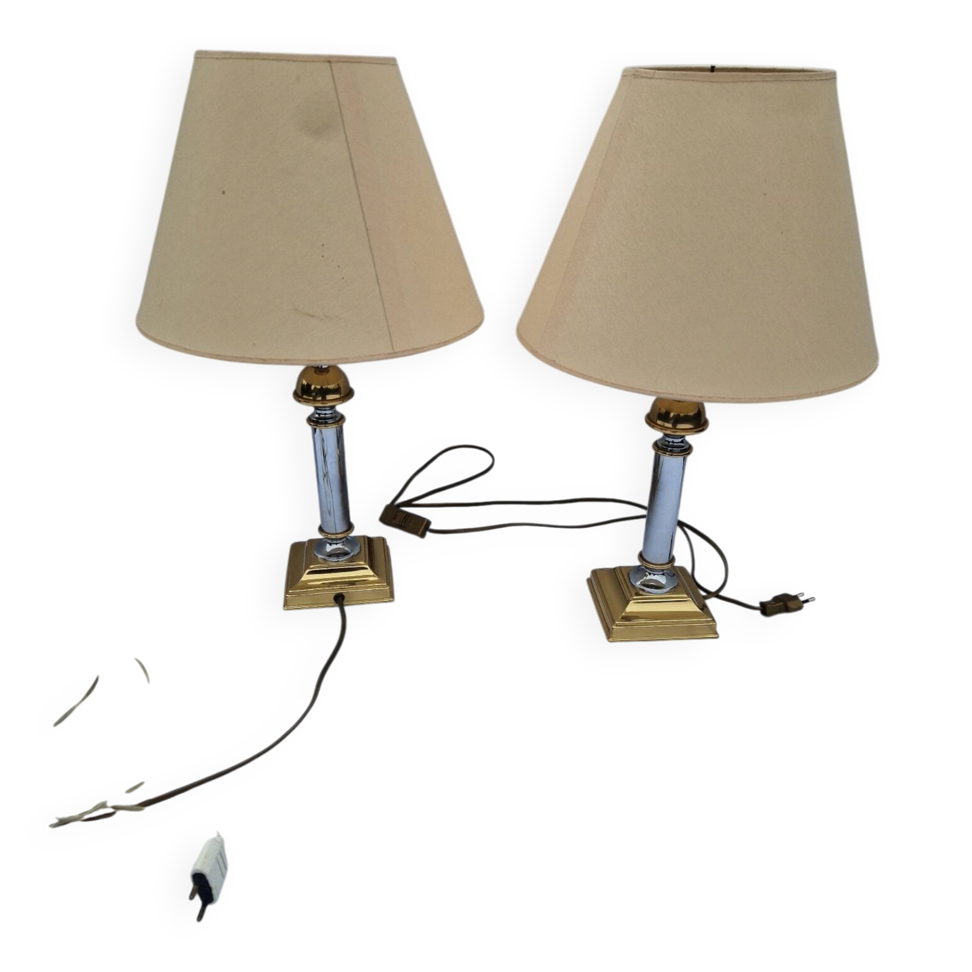 Lot De 2 Lampes Style Hollywoode Regency Marque Je Fassung
