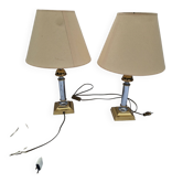 Set of 2 Hollywood Regency Style Lamps Brand Je Fassung