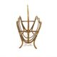 Scandinavian rattan magazine rack, Sweden, 1950
