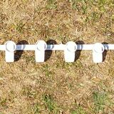 Wall door in industrial style metal.